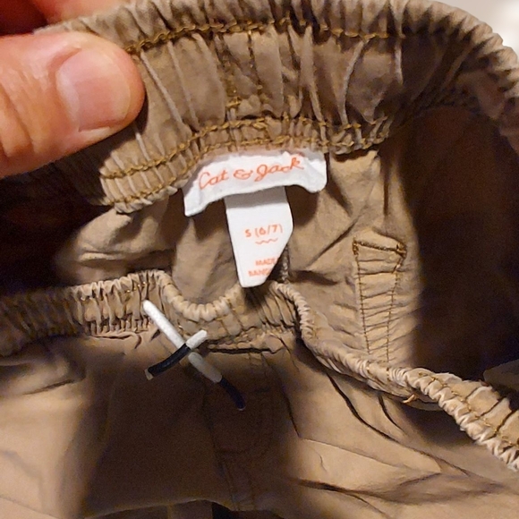 Cat & Jack Kids Tan Flat Front Shorts - Picture 3 of 3